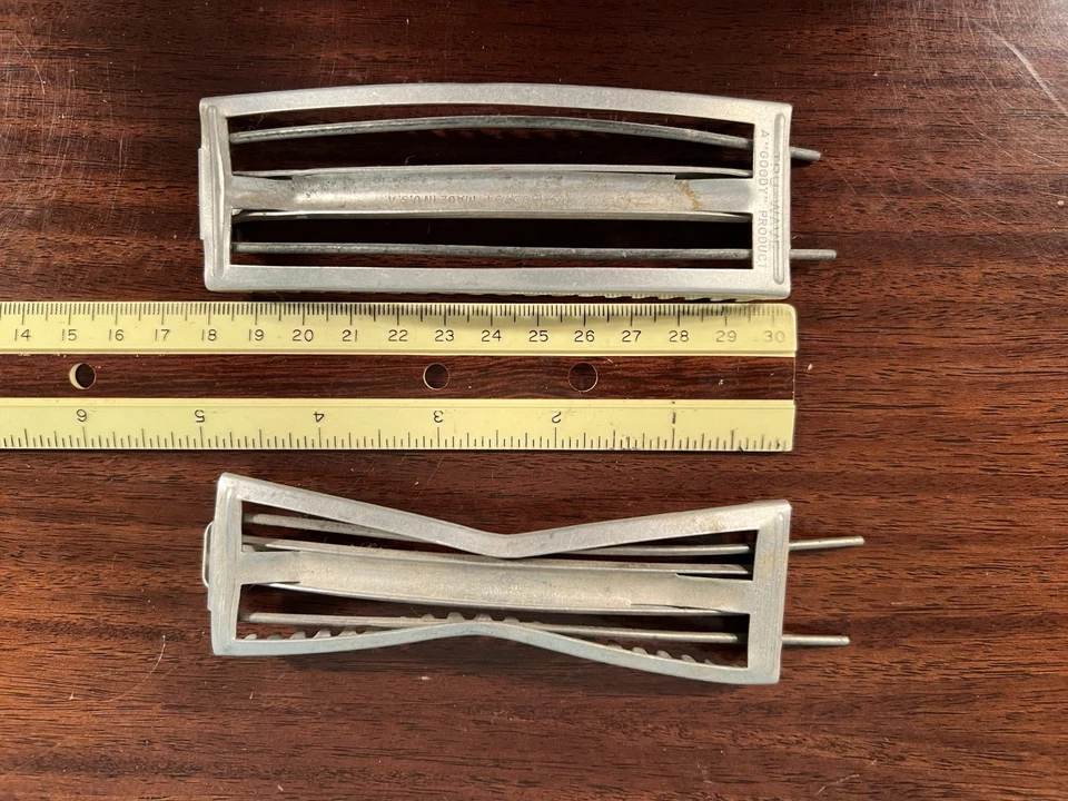 2 Редкие алюминиевые заколки для волос TRU-WAVE прямоугольной формы и песочных часов - Изображение 3 из 4