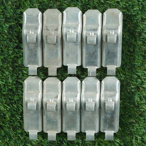 LOTS OF 10 PACIFIC STEEL SHELF CLIPS INDUSTRIAL METAL HOOKS ~ QUICK SHIP!!