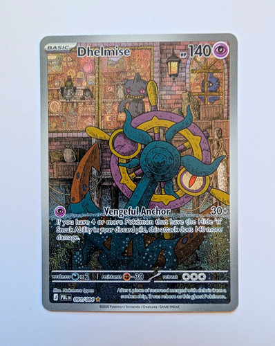 2026 Pokemon Pitch Black : Dhelmise 91/84 Illustration Rare & base Dhelmise