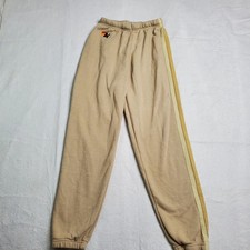 Aviator Nation Womens Sweatpants Tan 5 Stripe Ombre Joggers Soft Cozy Size XS