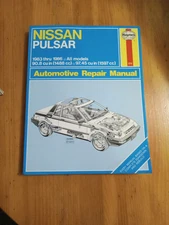 Haynes Repair Manual Nissan Pulsar 1983-1986 All models #876