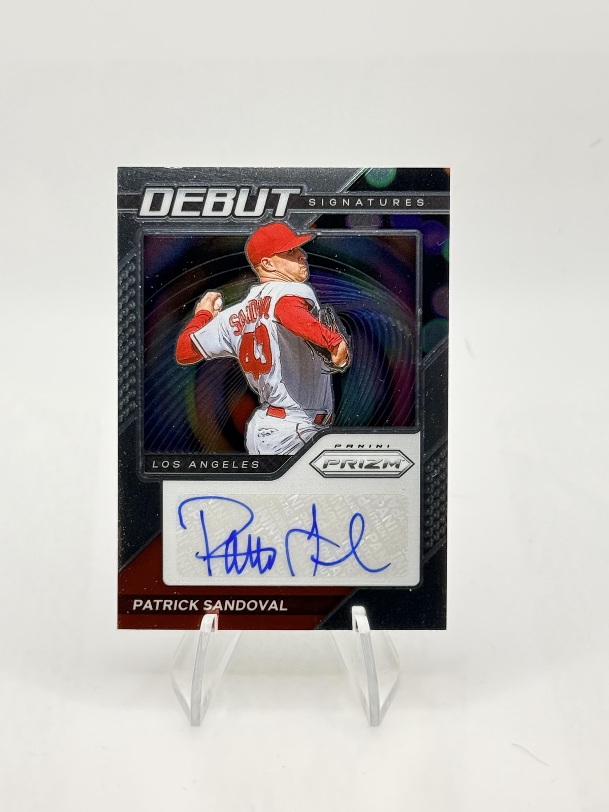 2021 Panini Prizm Patrick Sandoval #DS-PS Debut Signatures Auto LA Angels