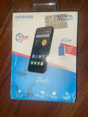 Alcatel OneTouch Pixi 3 4.5  Unlocked Android Smartphone 4G LTE-NEW!