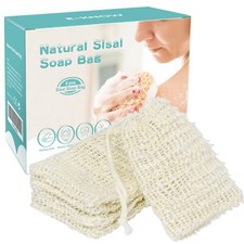 5 Pack Natural Sisal Soap Saver Bags   Eco-Friendly, Exfoliating, Zero Waste