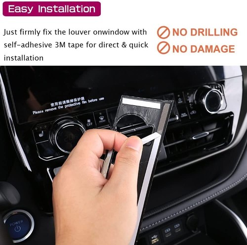Carbon Fiber Print Cigarette Socket Panel Trim Cover Fits 20-25 Highlander - Picture 5 of 7