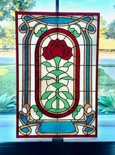 Stranger Things Season 4 Creel House 20x30 Stained Glass Door Hellfire Club PROP