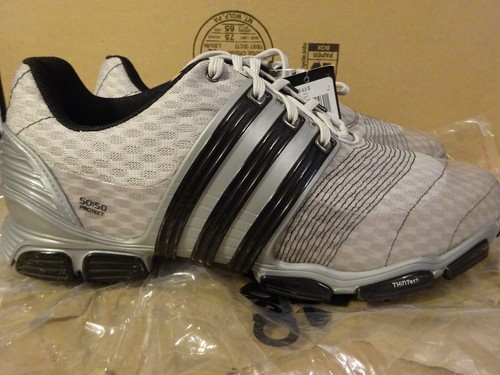 Adidas Gray Black Tour 360 4.0 Golf Shoes Mens Size 8.5 - New - Picture 2 of 18