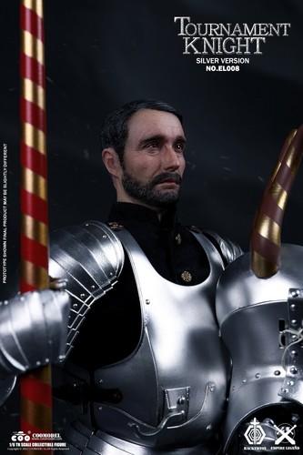 Figura de acción de caballero torneo superaleación 1/6 COOMODEL EL008 JUGUETES PLATA - Imagen 9 de 12