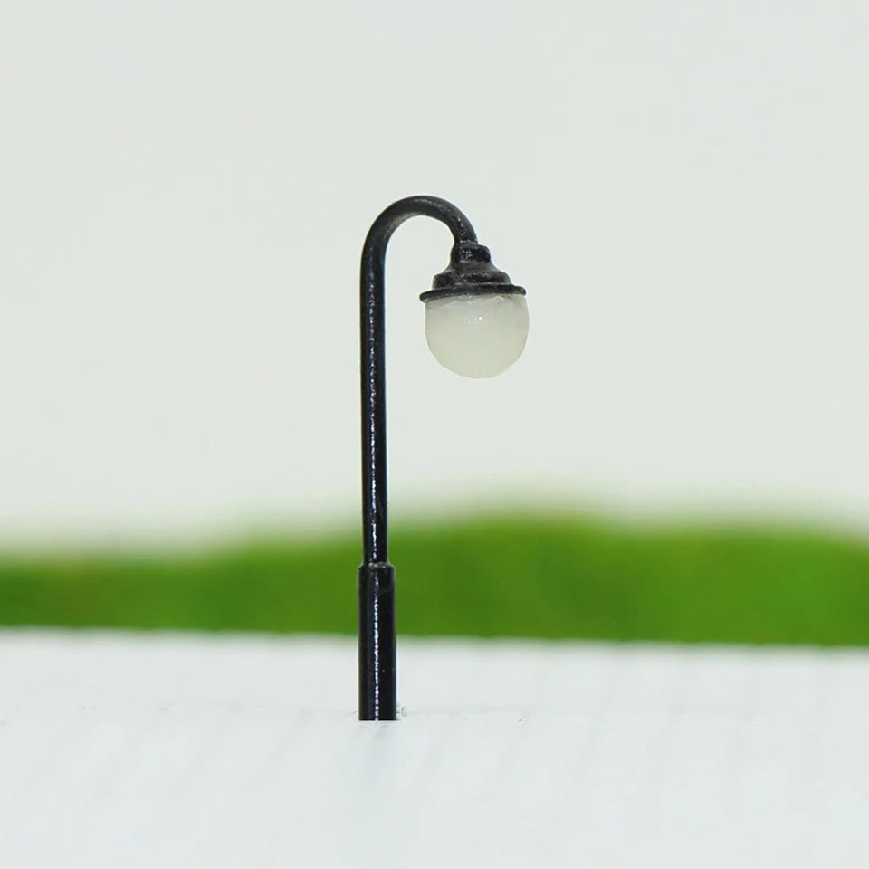 10 Stück Modell Spur Z LED Lampen 21mm 1:200-1:220 Leuchte Straßenlampen - Bild 3 von 4