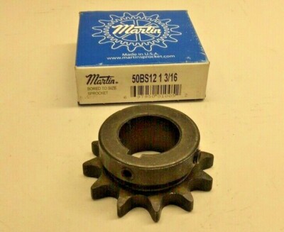 NEW MARTIN 50BS12 1 3/16 STEEL CHAIN SINGLE ROW 1-3/16 IN SPROCKET D273885 NEW MARTIN 50BS12 1 3/16 STEEL CHAIN SINGLE ROW 1-3/16 IN SPROCKET D273885