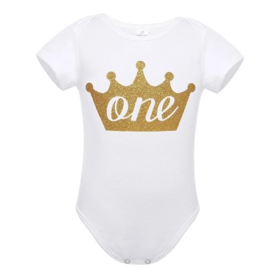 1. Geburtstag Body Prinzessin Tutu Kleid Outfit Weste Glitzer Krone EIN Kostüm
