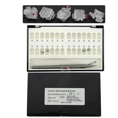 Orthodontic Self Ligating Braces Ceramic Brackets Damon Clear Roth 022 345 Hooks