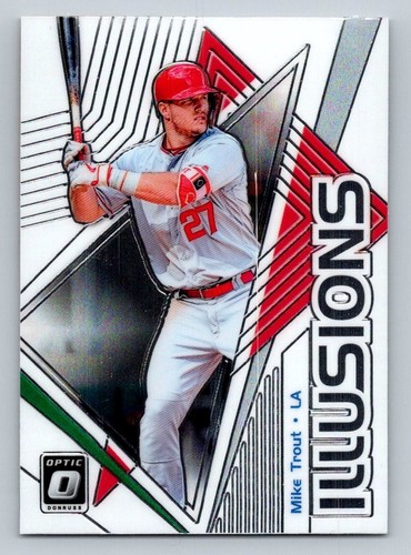 2019 Panini Donruss Optic Illusions Mike Trout Los Angeles Angels #OI-1 - 第 1/2 張圖片