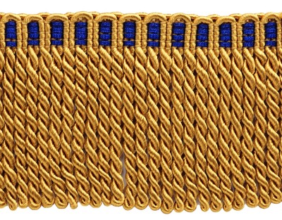 5 Yards Green Lt Gold White 3/" Bullion Fringe Trim Olive Garden