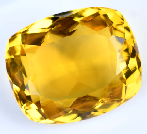 Brazilian Yellow Citrine 53.05 CT Loose Gemstone Best Quality Cut Transparent - Picture 3 of 7