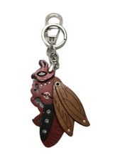 GUCCI Key Holder/Key Ring/Bag Charm Bee Wood Rare