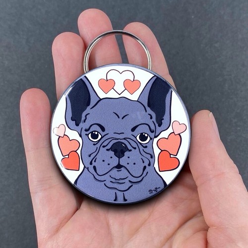 Black French Bulldog Dog Valentine Heart Bottle Opener Handmade Accessory - Picture 11 of 13