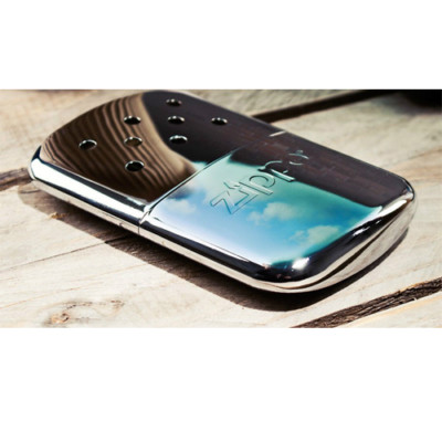 Zippo 12-Hour Refillable Hand Warmer - Flameless Heat & Odorless - For Cold Weather - Lighter Fuel Rechargeable - Durable Metal Build - High Polish Chrome