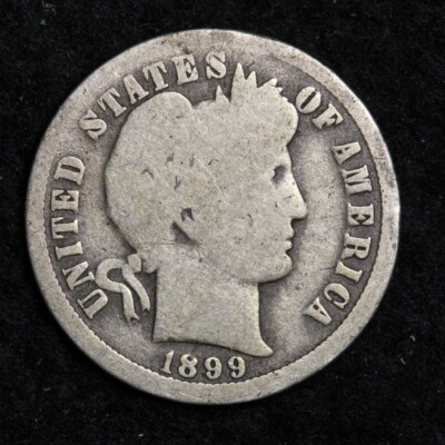 1899-O Silver Barber Dime GOOD FREE SHIPPING 