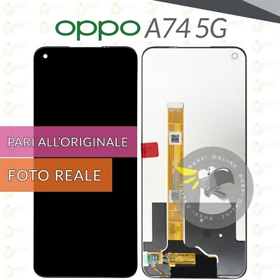 DISPLAY OPPO A74 5G CPH2197 CPH2263 SCHERMO LCD TOUCH VETRO PARI ORIGINALE