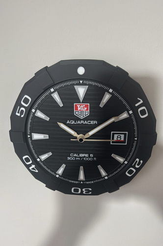 TAG Heuer Aquaracer Calibre 5–inspired 3D printed wall clock - Picture 5 of 5