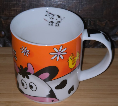 Maxwell & Williams ORANGE KUH & HUHN Porzellan Becher
