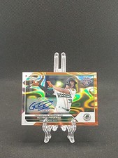 2023 Topps Pro Debut PD-115 Gleider Figuereo Auto Orange Lava Auto /25 