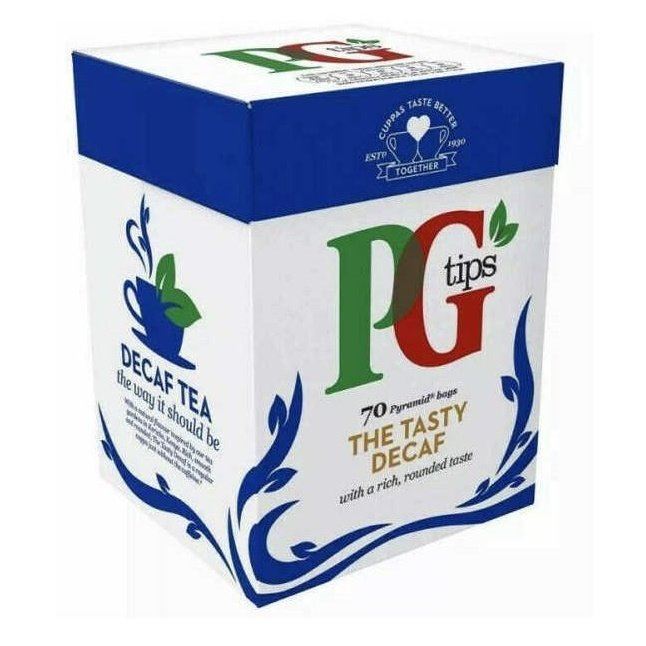 PG Tips Pyramid Tea Bags Decaf 70 Pack Pack of 6 Worldwide Delivery eBay