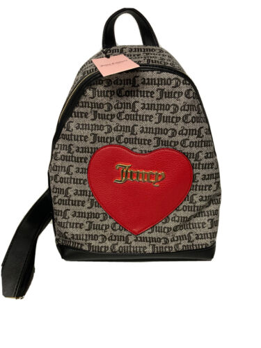 Juicy Couture Gothic Backpack Heart Logo Forget Me Not NWT