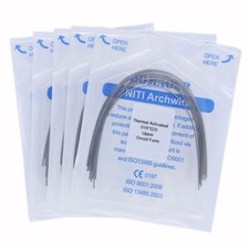 5×Dental Orthodontic Niti Thermal Activated Rectangular Arch Wires 16×25 Upper