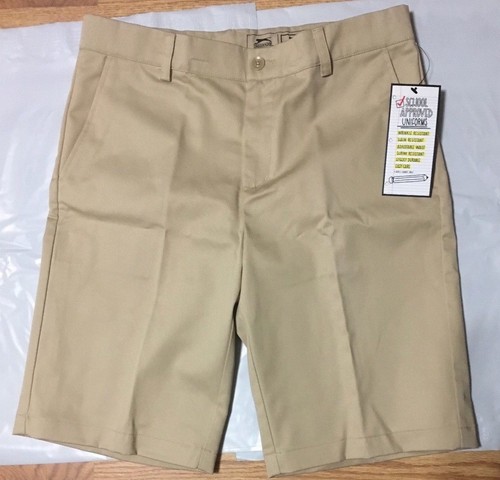Slazenger School Uniform Boys Shorts, Stain Resistant Khaki, Size L,YBU401 - Picture 2 of 3