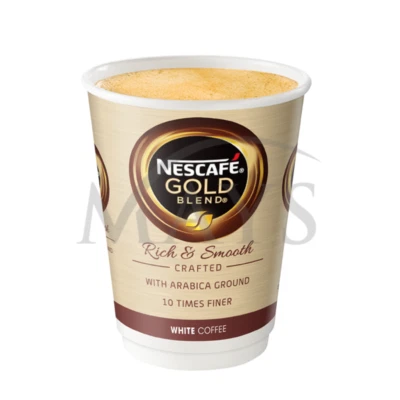 Nescafe &Go Gold Blend White Foil Sealed 12oz In Cup Coffee Hot Drinks Vending