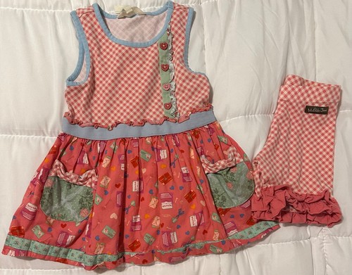 Matilda Jane Love Letters Set Top Brilliant Daydream & Shorties Size 6