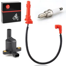 Ignition coil w/ Wire Cap & Spark plug for Polaris Ranger 570 RZR 570 ACE 570