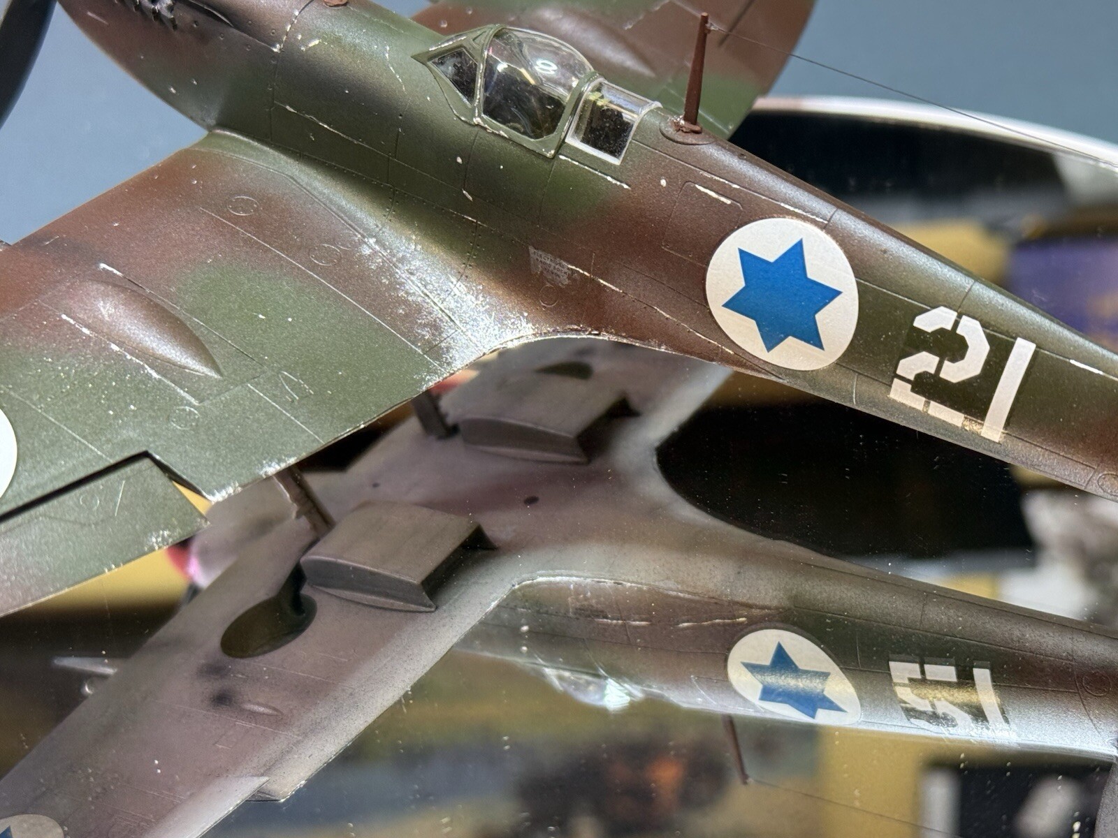 Built Model Supermarine Spitfire MkIX Israeli Defense Force 1/48 Scale ...
