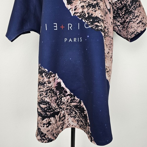 Vie Riche Paris Shirt Mens XL Blue Scuba Streetwear Graphic Stretch Tee Top - Picture 3 of 21