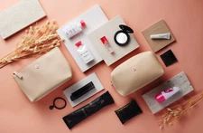 NEW DESIGN Emirates Bulgari First Class women’s clutch bag amenity kit