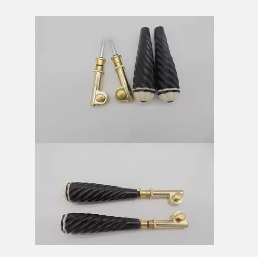 Ebony erhu shaft Erhu mechanical shaft short type with copper Erhu short shaft - Image 2 of 4