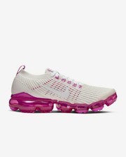 nike vapormax flyknit pink and white