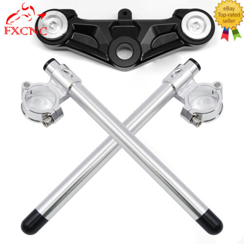 For CFMOTO CF125 XO-1 FXCNC Upper Triple Tree Clamp Mount Handlebar Clip on Set - Foto 1 di 11