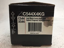 New Genuine OEM Sealed Lexmark C544X4KG Black Extra High Yield Toner Cartridge