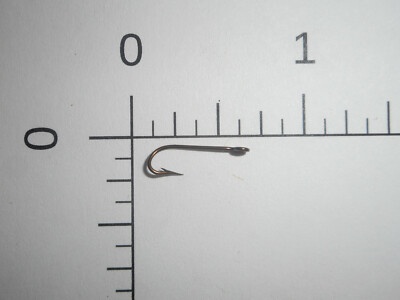 1,000 MUSTAD #22 FLY TYING KIRBY SEA HOOKS EXTRA LONG SHANK BRONZED 1422 A