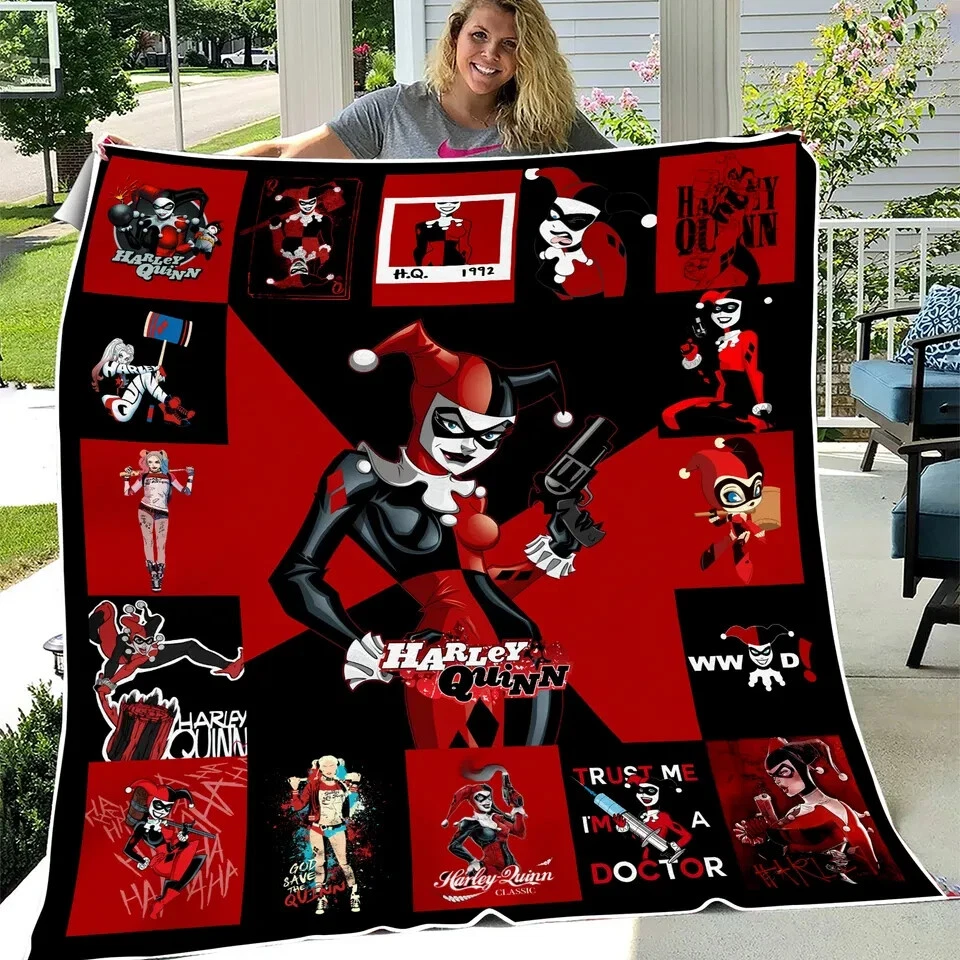 Harley Quinn Fleece Blanket Cartoon Comics