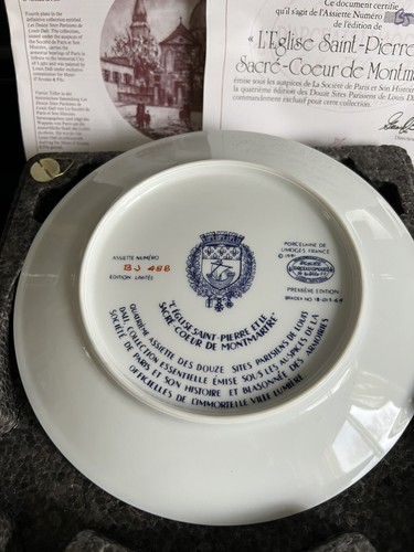 Henri D’arceau & Fils Limoges France L’Eglise Saint-Pierre et la Sacre… Plate - Picture 13 of 15