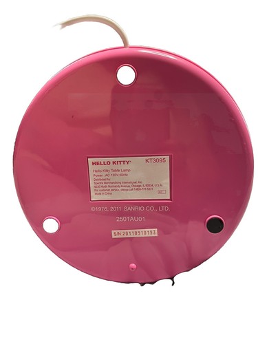 SELTENE HELLO KITTY Tischlampe Sanrio Spectra 2011 KT3095 ohne Schirm geprüft - Bild 9 von 9