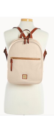 Dooney & Bourke Pebble Grain Ronnie Backpack Diaper School Backpack Bone Color