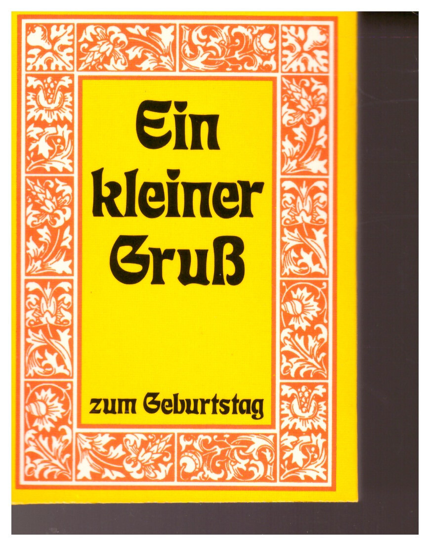 Minibuch 6x8,5 cm Ein kleiner Gruß zum Geburtstag Gebete Gedichte Bibelverse