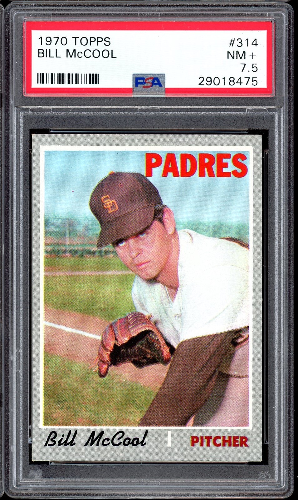 1970 Topps Baseball #314 Bill Mccool PSA 7.5