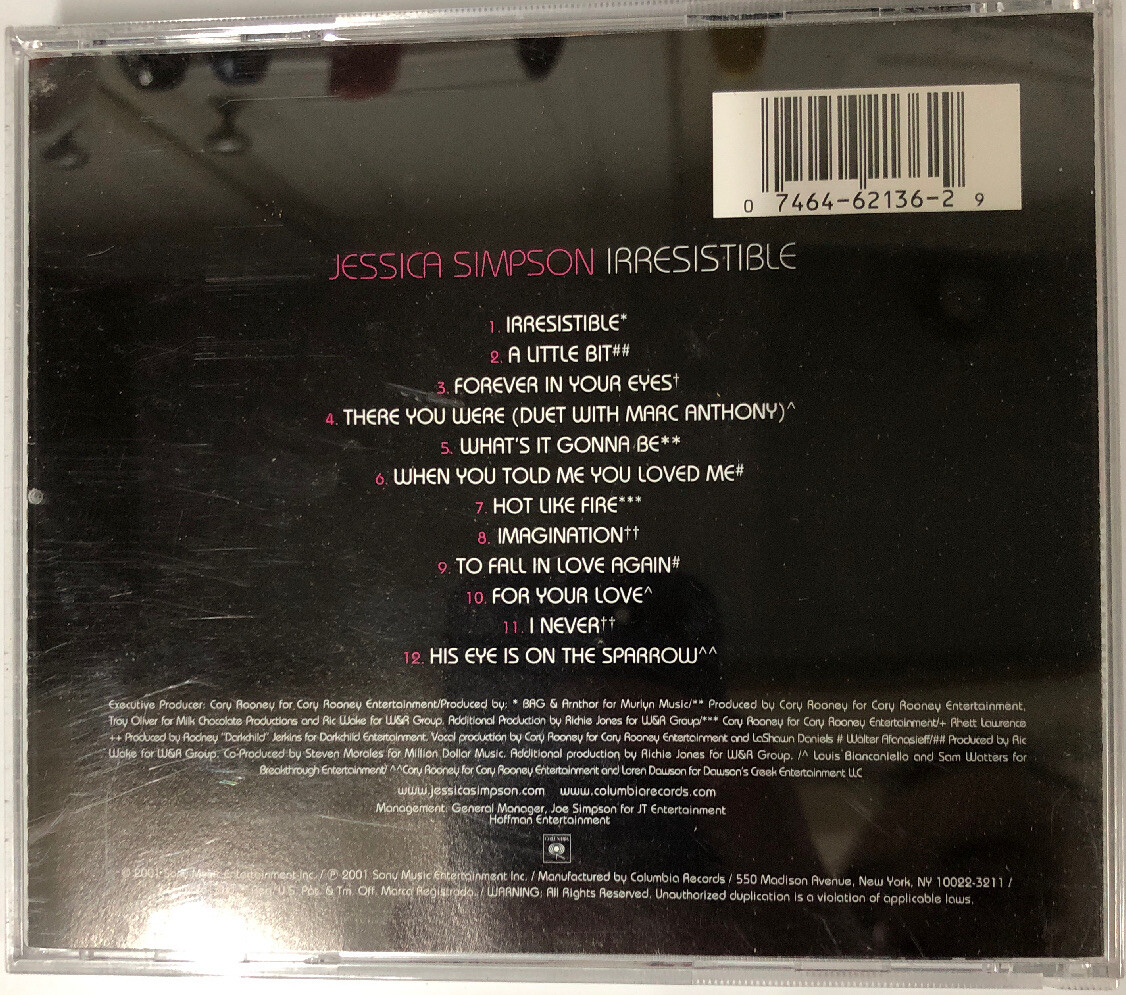 値下げ！新品未使用レコード ジェシカシンプソン IRRESISTIBLE Jessica Simpson – Irresistible – Vinyl (12