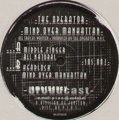 THE OPERATOR - Mind Over Manhattan - Emergency Broadcas - SOS 001 - Holl - 1996